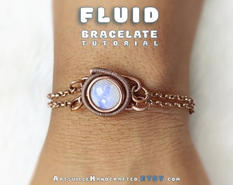 Fluid Bracelet Tutorial, Wire Wrap Tutorial, Wire Wrapping Tutorial, Wire Bracelet Tutorial, DIY Adjustable Bracelet Tutorial, Wire Tutorial