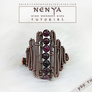 Easy wire and bead ring tutorial for beginners. Master basic jewelry crafting skills and create a beautiful handmade ring with beads and wire.  Step-by-step guide to create your own beaded wire ring in no time!