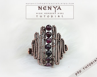 Tutoriel Nenya pour bagues enroulées de fil de fer : création de bijoux à faire soi-même (téléchargement PDF)