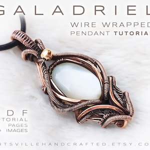 Galadriel: Wire Wrapped Pendant Tutorial, Wire Wrap Tutorial, Copper Wire Tutorial, Wire Wrap Jewelry Tutorial, Wire  Wrap Crystal, Wiring