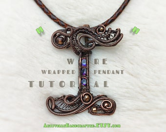Alphabet 'I' Tutorial - Wire Wrap Anhänger Tutorial, Wire Wrapping Tutorial, Wire Work Tutorial, Wire Arbeit Tutorial, Wire Schmuck Tutorial