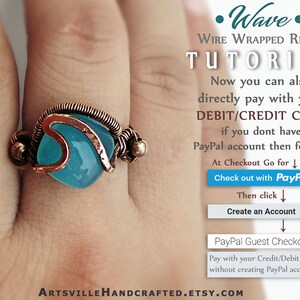 Wire Ring Tutorial, Wave Ring Tutorial, Summer Jewelry DIY, Wire Jewelry Tutorial, Wire Wrapping Tutorial, Wire Wrap Tutorial, Wire Tutorial image 3