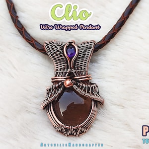 Clio: Wire Wrap Pendant Tutorial, Wire Wrapping Tutorial, Wire Work Tutorial, Wire Jewelry Tutorial, Jewelry Making Crafting Tutorial