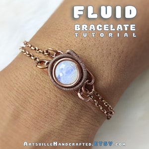 Fluid Bracelet Tutorial, Wire Wrap Tutorial, Wire Wrapping Tutorial, Wire Bracelet Tutorial, DIY Adjustable Bracelet Tutorial, Wire Tutorial