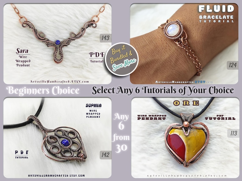Choose 6 Wire Wrap Jewelry Tutorials From 30 Designs | DIY Wire ...