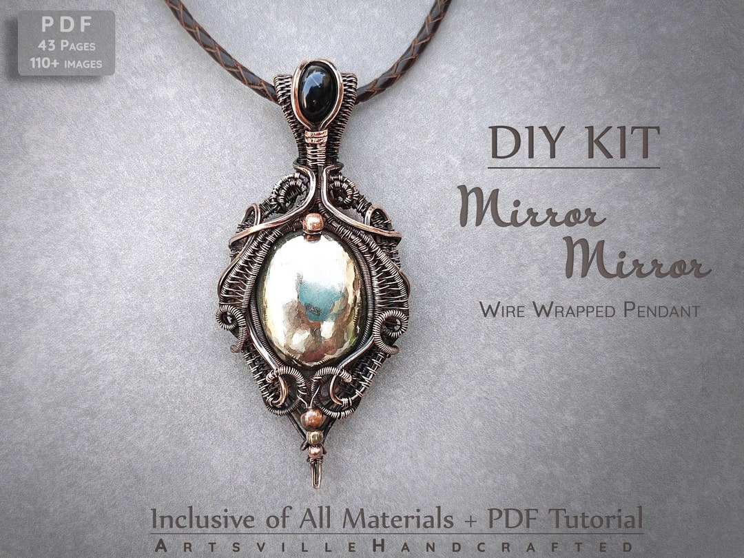 Wire Wrapped Make Your Own Crystal Necklace Kit Wire Wrapped