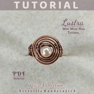 DIY beaded wire wrap ring tutorial, easy jewelry project, great handmade gift idea.