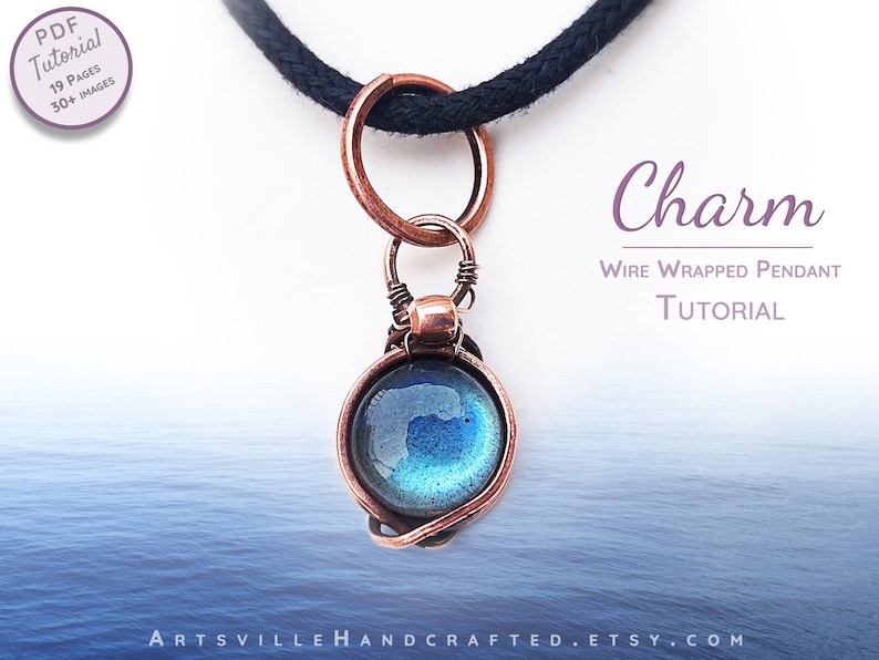 Wire Wrap Tutorials DIY Wire Wrap Pendant Easy Wire Wrapping Etsy