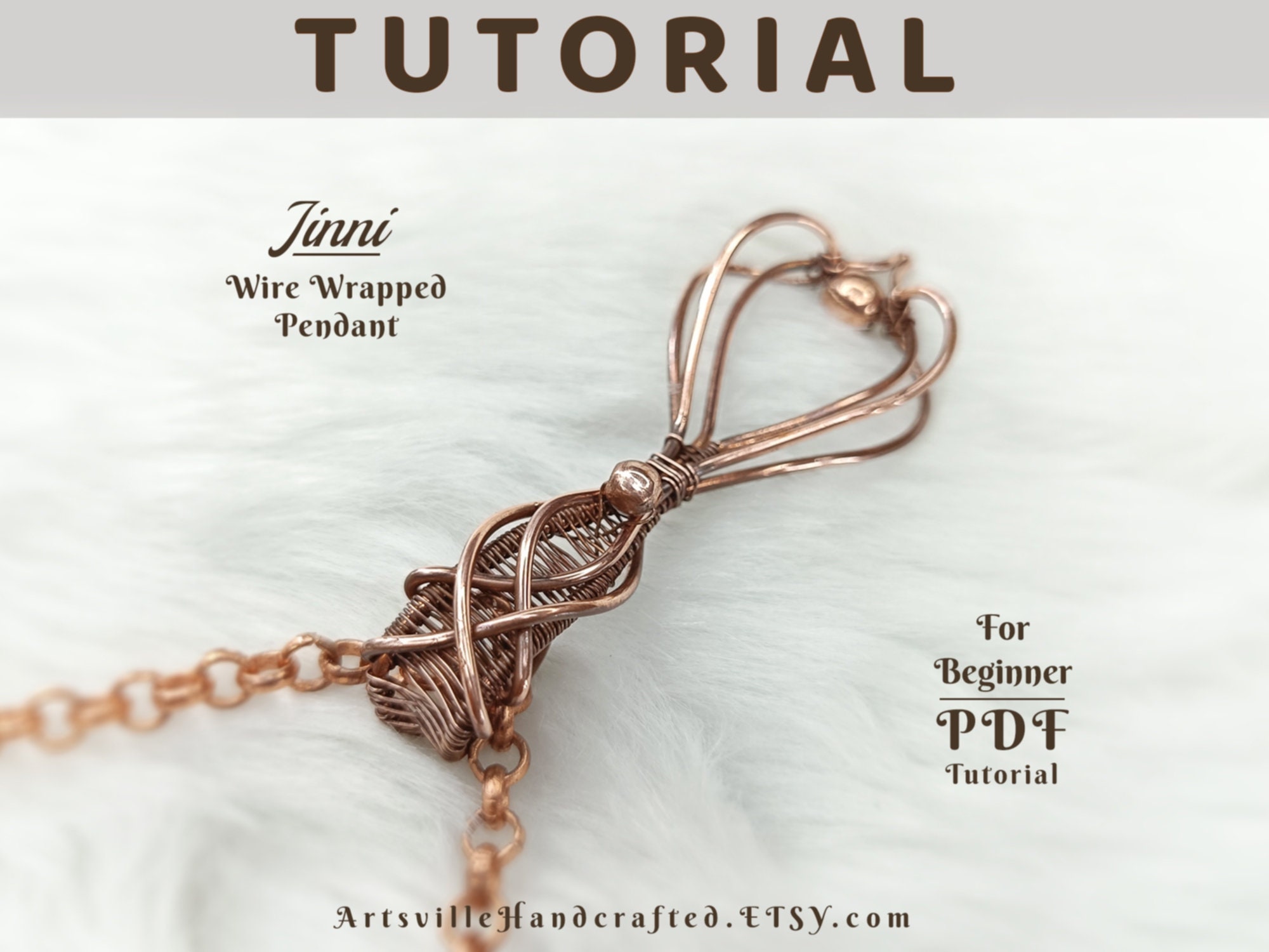 Jinni Beginner Wire Wrap Pendant Tutorial PDF - DIY Celtic Ewelry ...