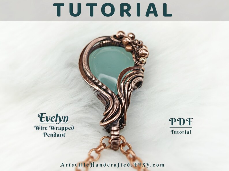 Evelyn Wire Wrap Pendant Tutorial : Step by Step Instructions for Wire ...