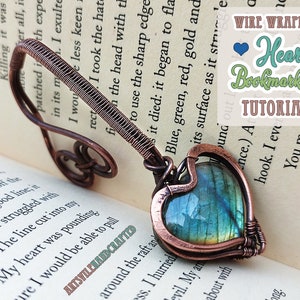 Tutorial para hacer un marcapáginas con forma de corazón envuelto en alambre (tutorial en PDF)