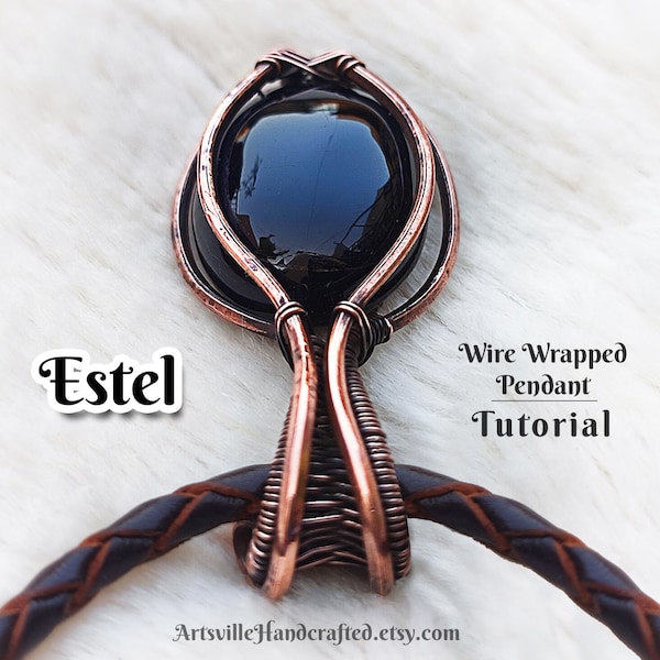 Estel : Wire Wrap Anhänger Tutorial, Wire Schmuck Tutorials, Wire Wrapping Tutorial, Wire Wrap Muster, DIY Wire Wrapped Tutorial Anfänger