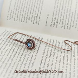 Wire Wrapped Crystal Bookmark | Gemstone Page Holder | Boho Book Accessory | Spiritual Gift for Readers | Crystal Lover Gift | Bookish Decor