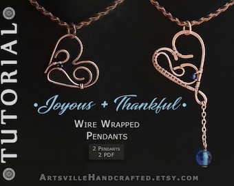 Wire Wrap Heart Pendant Tutorial, Wire Tutorial, Wire Wave Tutorial, Wire Jewelry Tutorial, Wire Wrap Tutorial, DIY Valentine's Gift for Her