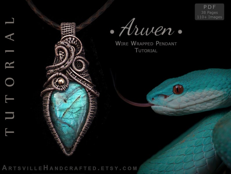 Jewelry-making tutorial for wire-wrapped pendants. Learn to design, shape, and secure gemstones with wire wrapping. This detailed PDF guide is perfect for artisans, hobbyists & designers looking to refine their craftsmanship and create stunning piece