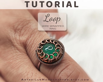 Loop Ring Tutorial & Wire Wrapped Beginners Ring Tutorial, DIY Simple Wire Ring Tutorial, Wire Wrap Ring Tutorial by ArtsvilleHandcrafted