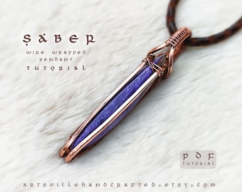 Saber: Wire Wrap Tutorial, Wire Wrapping Tutorial, Wire Wrapped Jewelry Tutorial, DIY Wire Wrap Pendant, Crystal Jewelry Making Tutorial