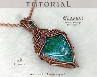 Elanor Wire Wrap Pendant Tutorial | Elven Jewelry DIY Crafting Guide (PDF Tutorial)