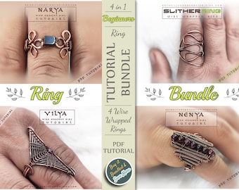 Tutorial de anillos de alambre para principiantes: Tutorial de anillos con alambre, joyería de alambre, anillos de alambre DIY, fabricación de anillos de joyería, manualidades DIY, tutoriales de alambre