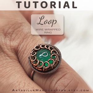 Wire wrap pendant PDF tutorial, Step-by-step instructions for beginner,  Wire Wrapping, Wire art tutorial, Beginner's guide to wire wrapping, instant PDF download Wire jewelry making for beginners, Wire Art Tutorials by ArtsvilleHandcrafted