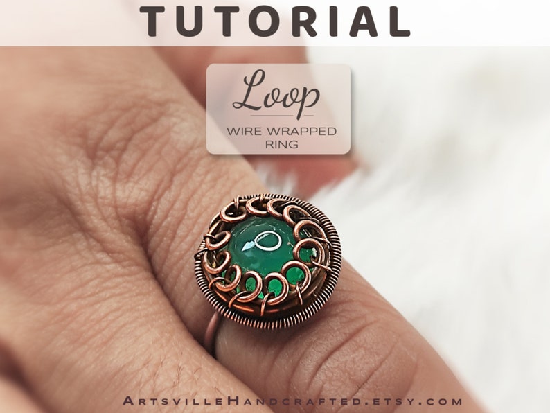 Wire wrap pendant PDF tutorial, Step-by-step instructions for beginner,  Wire Wrapping, Wire art tutorial, Beginner's guide to wire wrapping, instant PDF download Wire jewelry making for beginners, Wire Art Tutorials by ArtsvilleHandcrafted