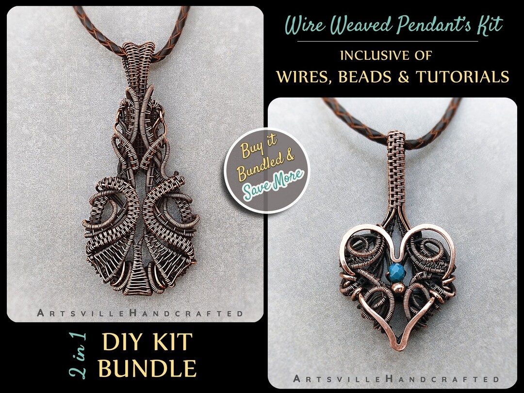 Wire Wrapping Kit Jewelry Making Kit Full DIY Kit Wire Wrap Etsy