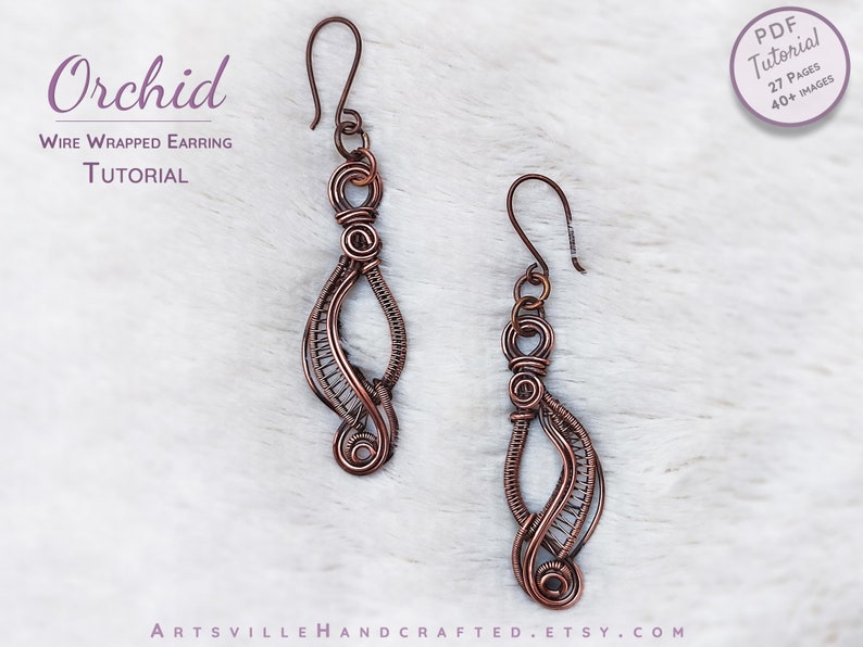 Wire Wrapping tutorial to create these Earrings. Learn the art of Wire Wrapping, follow the step by step instructions in the Tutorial.