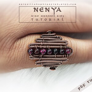DIY wire and bead ring tutorial for novice jewelry makers. Simple instructions to design a custom ring with beads using wire wrapping techniques.  Step-by-step guide to create your own beaded wire ring in no time!