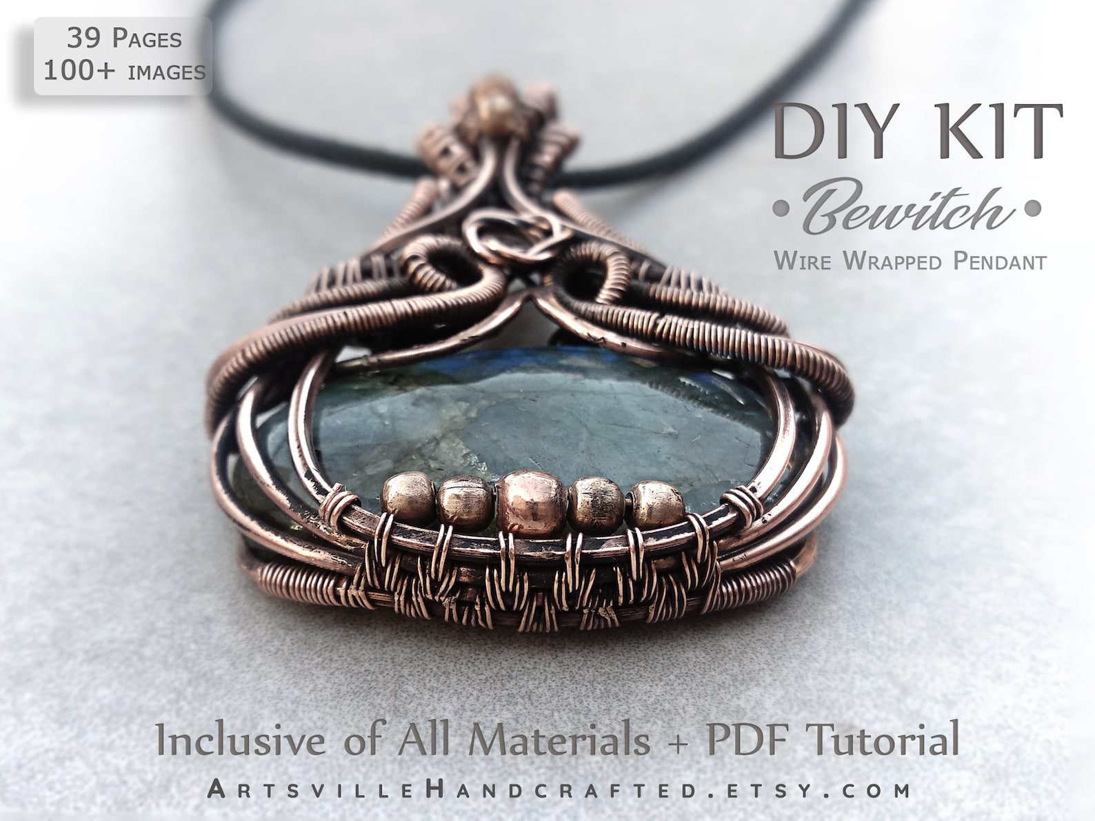 Wire Wrap Jewelry Making Kit Wire Wrapping Crystals Kit Etsy