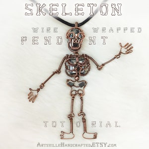 Learn how to craft an intricate wire wrapped skeleton pendant with this beginner-friendly tutorial, designed for creating eerie and eye-catching Halloween jewelry.
