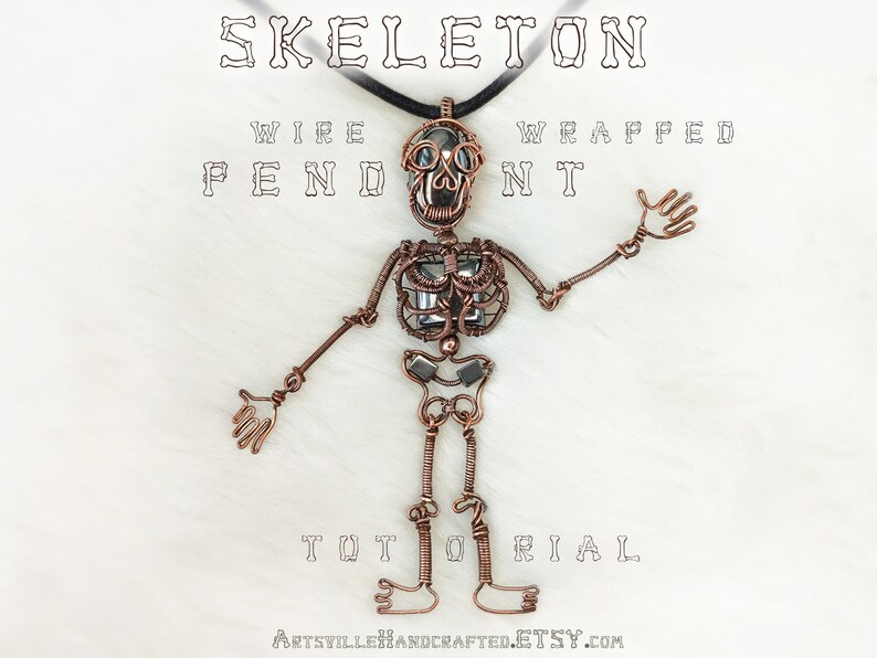 Learn how to craft an intricate wire wrapped skeleton pendant with this beginner-friendly tutorial, designed for creating eerie and eye-catching Halloween jewelry.