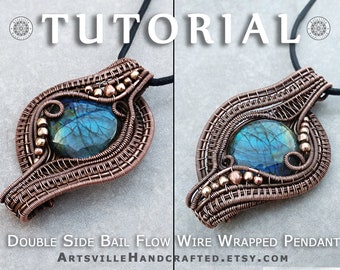 Tutoriel sur emballage métallique, tutoriels sur emballage métallique, tutoriel tissage de fil métallique, tutoriel bijoux sur emballage métallique, tutoriel pendentif en fil de fer, téléchargement immédiat