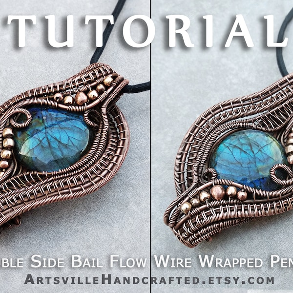 Wire Wrap Tutorial, Wire Wrapping Tutorials, Wire Weaving Tutorial, Wire Wrap Jewelry Tutorial, Wire Pendant Tutorial, Instant Download