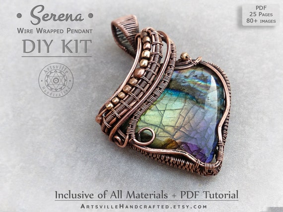 Full DIY Kit, Wire Wrapping Kit, Jewelry Making Kit, Craft Kits