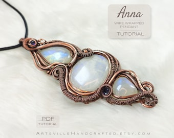 Heady Wire Wrapペンダントのチュートリアル、Advanced Wire Wrapチュートリアル、Wire Wrap Crystalsチュートリアル、Wire Jewelryチュートリアル、ArtsvilleHandcrafted