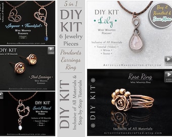 Wire Wrapping Kit für Anfänger, Schmuckherstellung, DIY Kit für Erwachsene, DIY Kits für Erwachsene, DIY Kits für Frauen