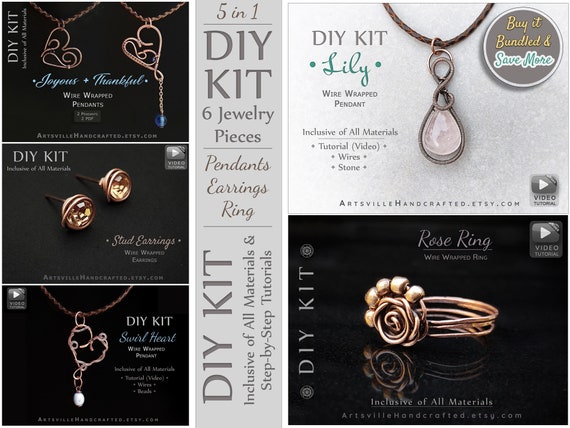 DIY Craft Kit for Women, Jewelry Tutorials, Adult Craft Kits, Jewelry  Making Kit, Necklace Making Kit, Artistic Jewelry Kit 