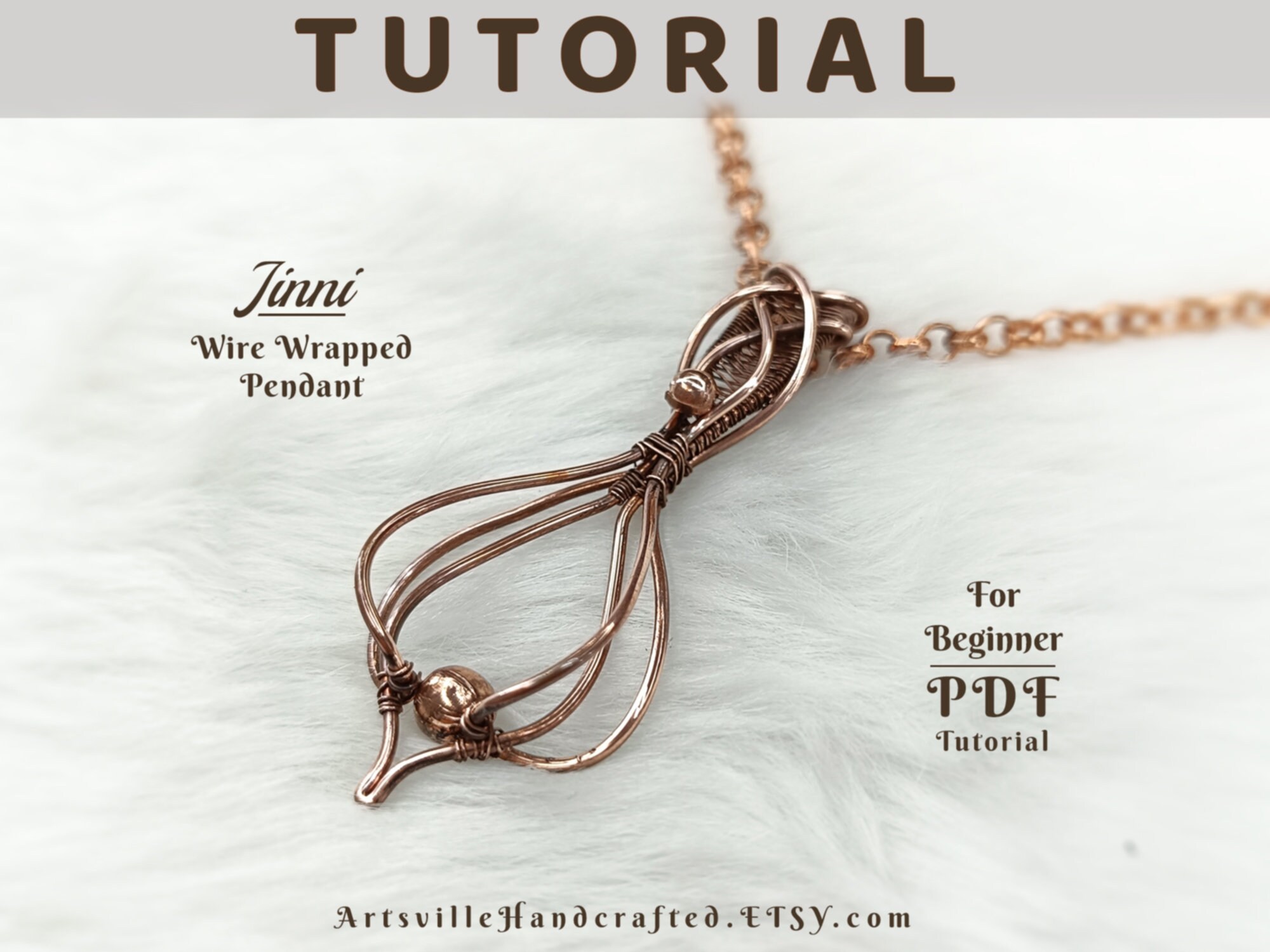 Jinni Beginner Wire Wrap Pendant Tutorial PDF - DIY Celtic Ewelry ...