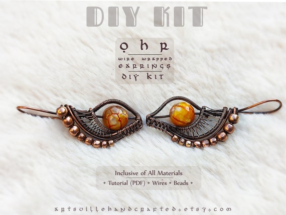 Earring Making Kit, Wire Earring DIY Kit, DIY Kits for Adults, DIY