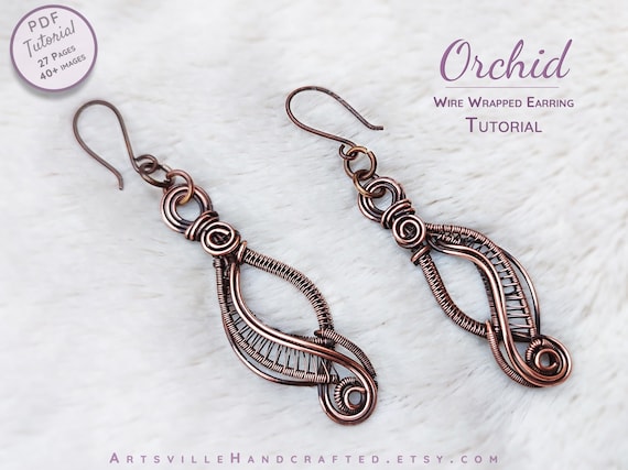 Simple Wire Wrapped Earrings · How To Make A Pair Of Wire Earrings