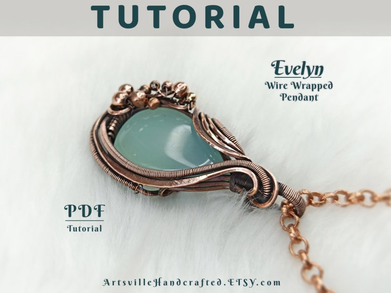 Evelyn Wire Wrap Pendant Tutorial : Step by Step Instructions for Wire ...
