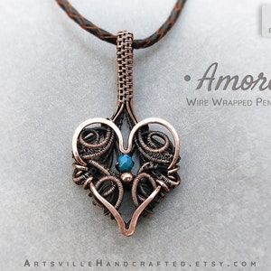Wire Wrapped Heart Pendant Tutorial, Wire Wrap Tutorial, Jewelry Making, Wire Jewelry Tutorial, Wire Weaving Tutorial, How to Wire Wrap PDF