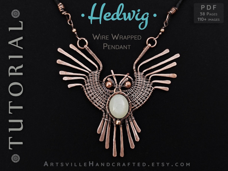 Flying owl Tutorial in Wire Wrapping Technique.