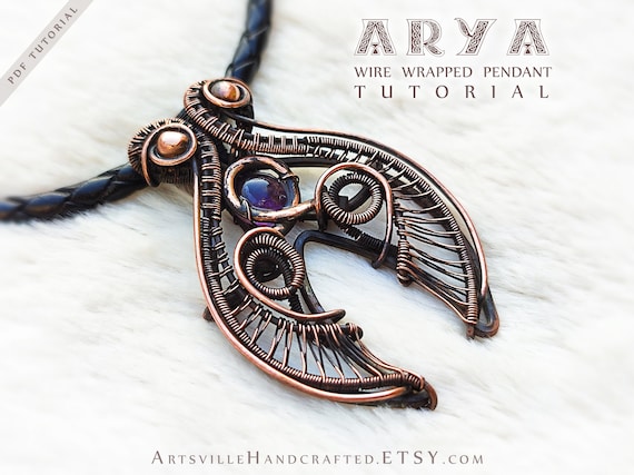 Learn Wire Wrapping-Arwen Pendant-Tutorial-Wire Wrapped Jewelry Making  Technique-Lessons-Step-by-Step Instructions - Wire Wrap Tutorials