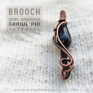 Wire wrap shawl pin tutorial for jewelry makers and DIY enthusiasts! This digital guide teaches you how to create a unique, handcrafted shawl pin using wire wrapping techniques. Whether you are a beginner or an expert, this step-by-step tutorial provides clear instructions to craft a beautiful, functional pin for scarves, shawls, or knitted accessories. Enhance your wire jewelry skills with this easy-to-follow PDF guide and start making elegant, handmade accessories today!