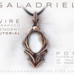 Galadriel: Wire Wrapped Pendant Tutorial, Wire Wrap Tutorial, Copper Wire Tutorial, Wire Wrap Jewelry Tutorial, Wire  Wrap Crystal, Wiring