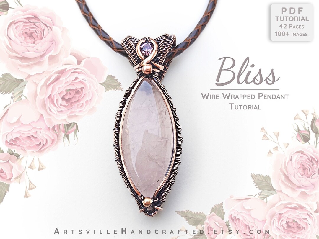 Wire Wrapped Pendant Tutorial Wire Wrap Tutorial Jewelry - Etsy