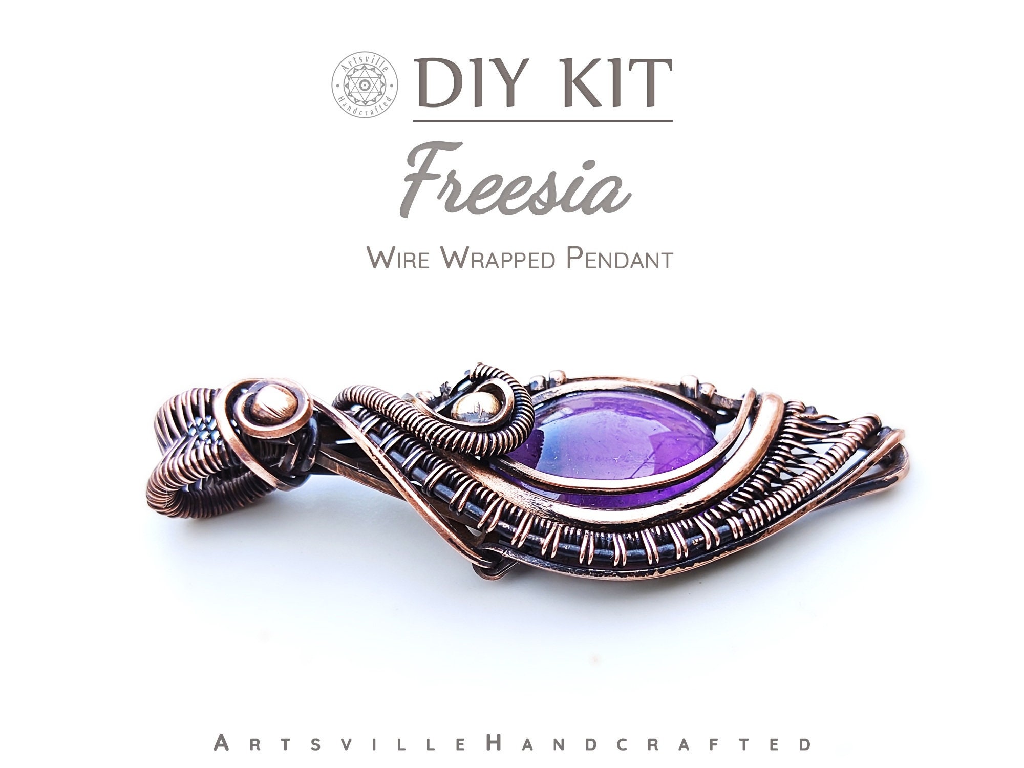Full Wire Wrapping DIY Kit, Jewelry Making Kit, DIY Kits for Adults, Craft  Kits for Adults, Wire Wrap Pendant Tutorial Kit, DIY Jewelry Kit 