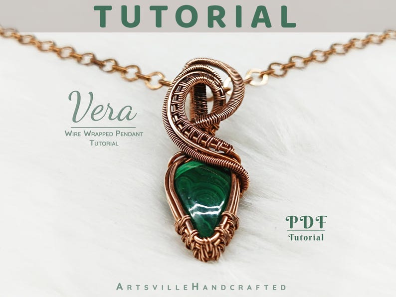 Learn wire wrapping with this Wire Wrapped Pendant Tutorial PDF designed for beginners. Instant download includes step-by-step instructions and detailed images to guide you through creating beautiful wire-wrapped pendants. Ideal for those new to jewelry making, this tutorial covers essential techniques, tools, and materials. Start crafting your own unique pendants with this easy-to-follow digital guide.