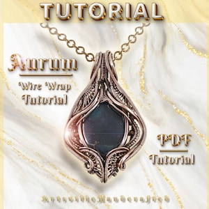 Aurum: zelfstudie met draadgewikkelde hanger van ArtsvilleHandcrafted